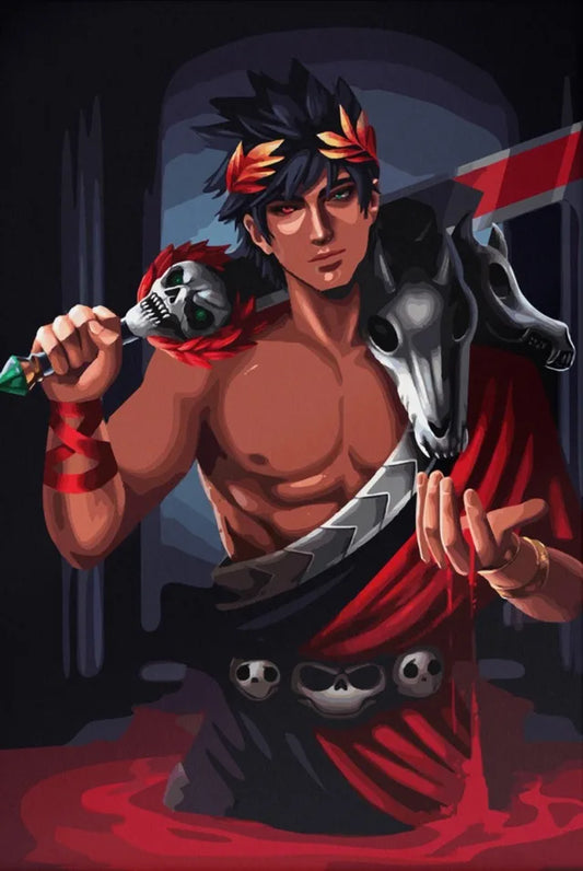 Classic Hades Game Cover Poster โ Canvas Wall Art for Gaming Room Decor