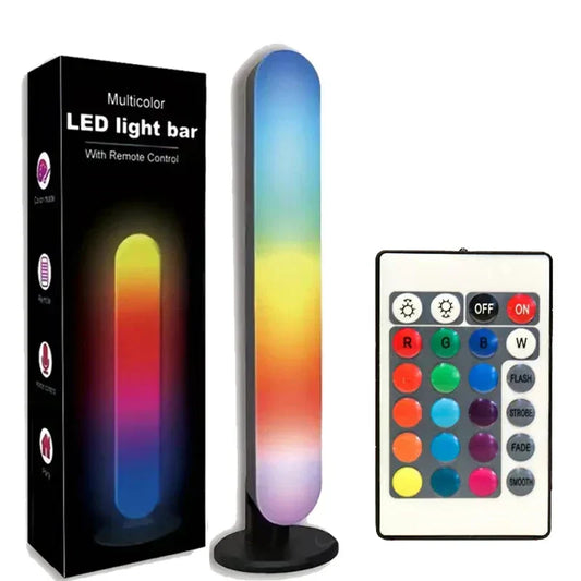 RGB Pickup Light โ USB Rechargeable Music Rhythm Light Bar for Desktop & Holiday Decoration