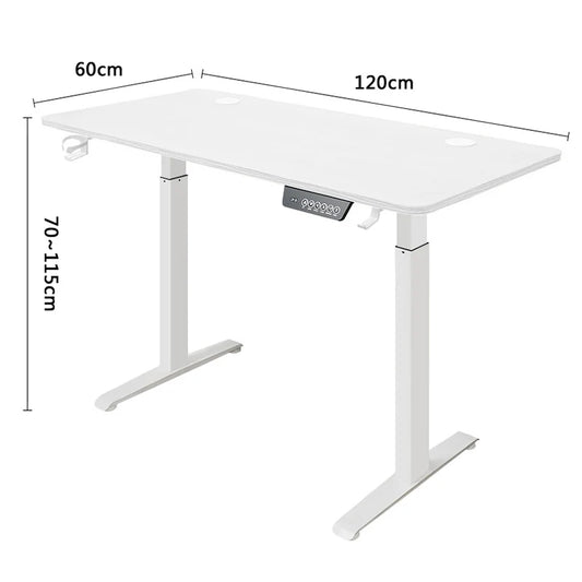 Height Adjustable Electric Desk – Motorized Sit-Stand Computer Table for Home Office & Gaming