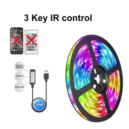 Bluetooth LED Strip Lights – SMD 5050 RGB with APP & Remote Control