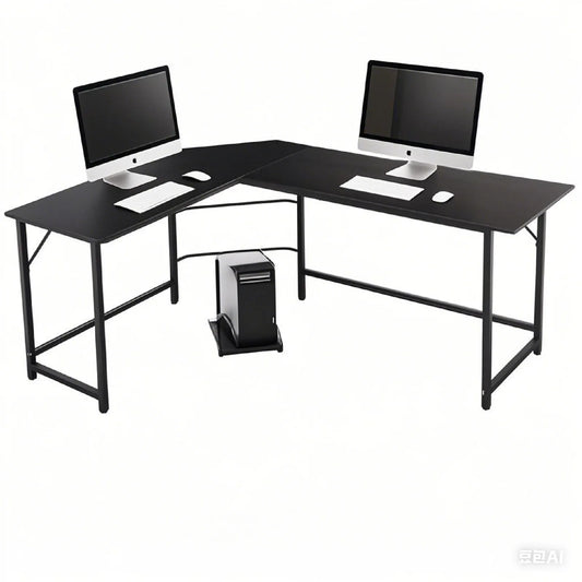 66" L-Shaped Computer Desk – Corner Gaming & Workstation Table for PC, Laptop, or Study Use