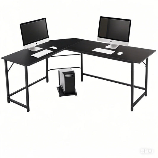 66" L-Shaped Computer Desk – Corner Gaming & Workstation Table for PC, Laptop, or Study Use