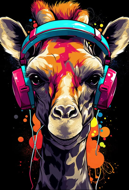 Animal Gamer Poster Set – Graffiti Style Canvas Wall Art for Teen &amp; Gaming Room Decor