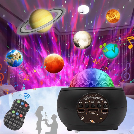 Galaxy Projector – Star Projector with Bluetooth Speaker & Night Light for Bedroom and Gaming Room